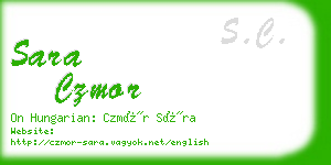 sara czmor business card